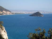 zicht op Antalya